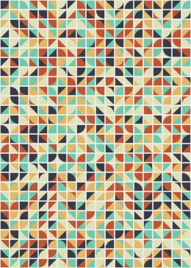 Soyut Geometrik Desen üretken hesaplama sanatı çizimi 