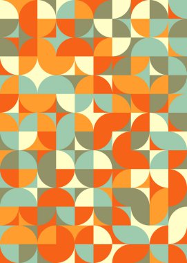 Soyut Geometrik Desen üretken hesaplama sanatı çizimi 