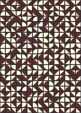 Soyut Geometrik Desen üretken hesaplama sanatı çizimi