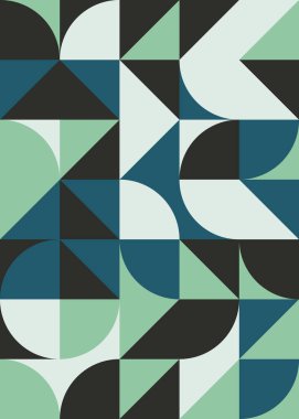 Soyut Geometrik Desen üretken hesaplama sanatı çizimi 