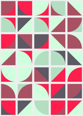 Üretken hesaplama sanatıyla soyut geometrik desen