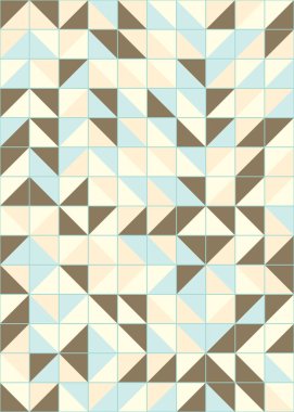 Soyut Geometrik Desen üretken hesaplama sanatı çizimi 