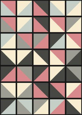 Soyut Geometrik Desen üretken hesaplama sanatı çizimi