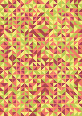 Üretken hesaplama sanatıyla soyut geometrik desen