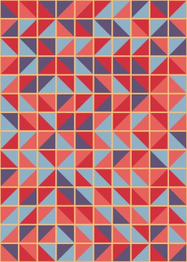 Soyut Geometrik Desen üretken hesaplama sanatı çizimi