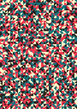 Üretken hesaplama sanatıyla soyut geometrik desen