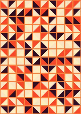 Soyut Geometrik Desen üretken hesaplama sanatı çizimi 