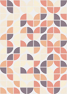 Üretken hesaplama sanatıyla soyut geometrik desen