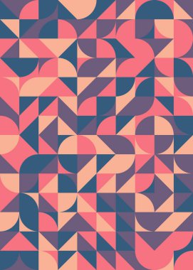 Soyut geometrik dikişsiz desen, üretken vektör çizimi