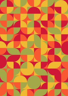 Soyut Geometrik Desen üretken hesaplama sanatı çizimi 