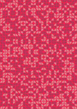 Soyut Geometrik Desen üretken hesaplama sanatı çizimi