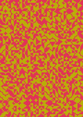 Soyut geometrik dikişsiz desen, üretken vektör çizimi