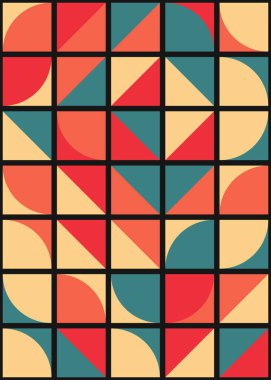 Soyut geometrik dikişsiz desen, üretken vektör çizimi