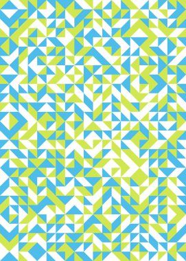 Üretken hesaplama sanatıyla soyut geometrik desen