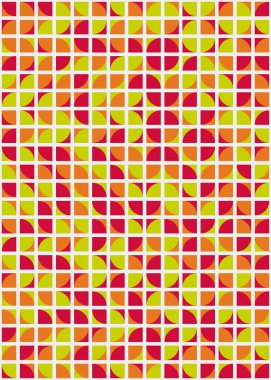 Soyut geometrik dikişsiz desen, üretken vektör çizimi