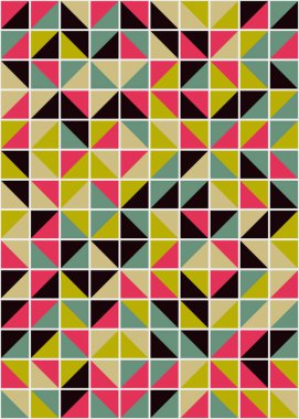 Soyut Geometrik Desen, üretken hesaplama sanatı çizimi