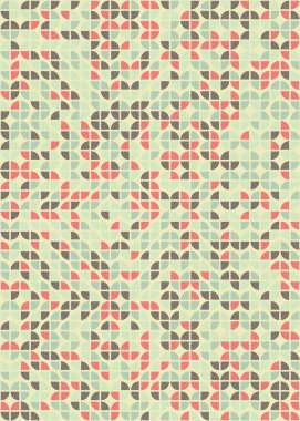 Soyut geometrik dikişsiz desen, üretken vektör çizimi