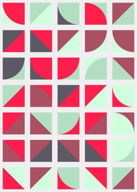 Soyut Geometrik Desen, üretken hesaplama sanatı çizimi