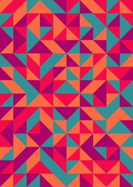 Soyut Geometrik Desen üretken hesaplama sanatı çizimi 