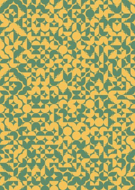 Soyut Geometrik Desen üretken hesaplama sanatı çizimi