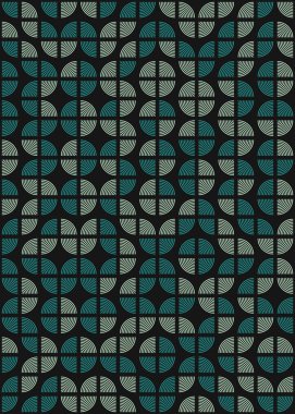 Soyut Geometrik Desen üretken hesaplama sanatı çizimi 