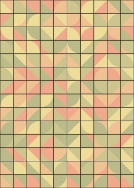 Üretken hesaplama sanatıyla soyut geometrik desen