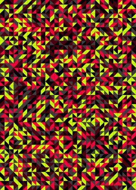 Üretken hesaplama sanatıyla soyut geometrik desen