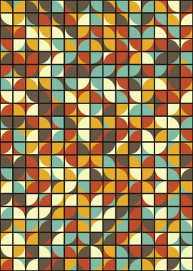 Üretken hesaplama sanatıyla soyut geometrik desen