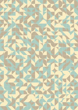 Üretken hesaplama sanatıyla soyut geometrik desen