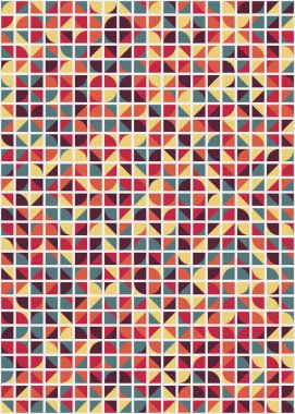 Soyut geometrik dikişsiz desen, üretken vektör çizimi