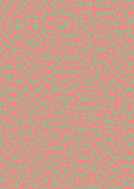 Üretken hesaplama sanatıyla soyut geometrik desen