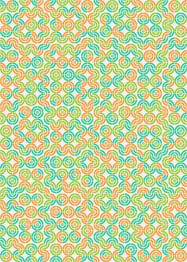 Soyut Geometrik Desen üretken hesaplama sanatı çizimi