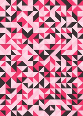 Soyut Geometrik Desen üretken hesaplama sanatı çizimi 