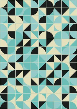 Soyut Geometrik Desen, üretken hesaplama sanatı çizimi