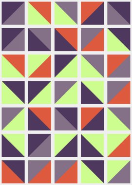 Soyut Geometrik Desen üretken hesaplama sanatı çizimi