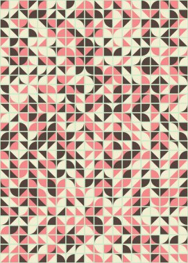 Soyut Geometrik Desen üretken hesaplama sanatı çizimi