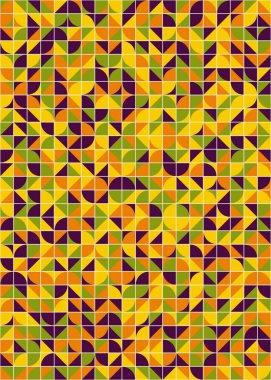 Soyut Geometrik Desen üretken hesaplama sanatı çizimi 