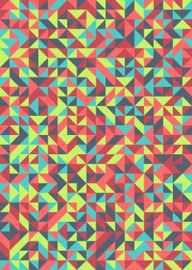 Soyut Geometrik Desen üretken hesaplama sanatı çizimi 