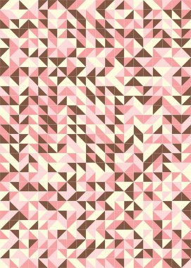 Üretken hesaplama sanatıyla soyut geometrik desen