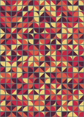 Soyut geometrik dikişsiz desen, üretken vektör çizimi