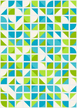 Soyut Geometrik Desen üretken hesaplama sanatı çizimi