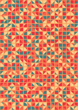 Soyut geometrik dikişsiz desen, üretken vektör çizimi