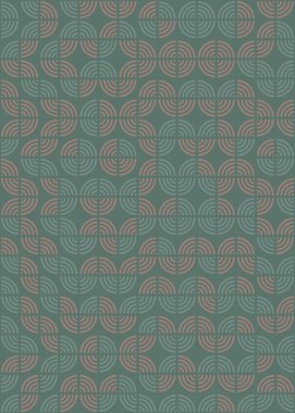 Soyut Geometrik Desen, üretken hesaplama sanatı çizimi