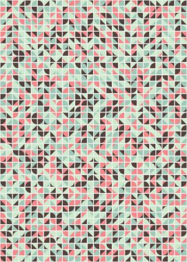 Üretken hesaplama sanatıyla soyut geometrik desen