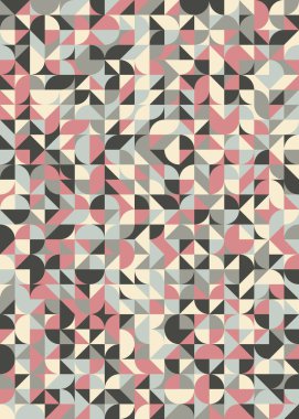 Soyut Geometrik Desen üretken hesaplama sanatı çizimi