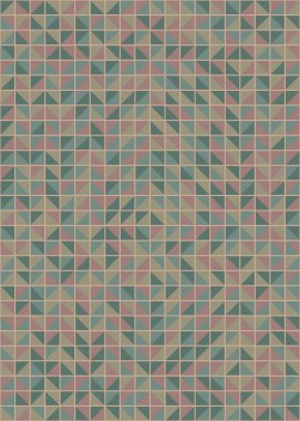 Üretken hesaplama sanatıyla soyut geometrik desen