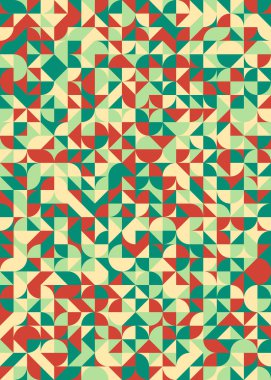 Soyut geometrik dikişsiz desen, üretken vektör çizimi