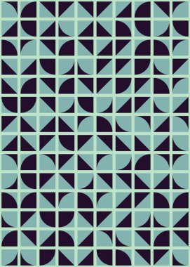 Soyut Geometrik Desen üretken hesaplama sanatı çizimi 