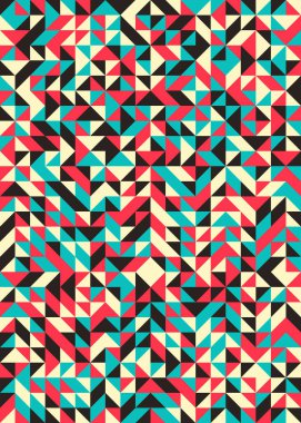 Soyut geometrik dikişsiz desen, üretken vektör çizimi