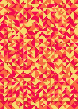 Üretken hesaplama sanatıyla soyut geometrik desen